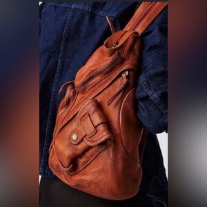 🔥BNWT! Free People! 'We the free' Sparrow Convertible SlingBag in 'Brick'!